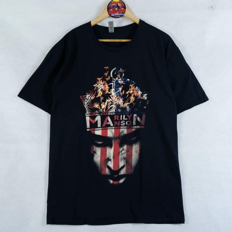 ECUPPER เสื้อวง "Marilyn Manson  ลาย Crown " ลิขสิทธิ์แท้ tee