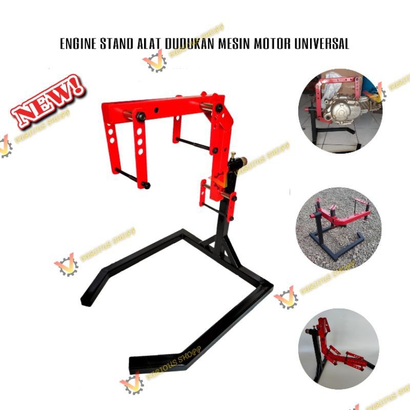 MESIN ขาตั้งเครื่องยนต์ รถจักรยานยนต์สากล ขาตั้งเครื่องยนต์ MEIN HANDLE CAN BE USED สําหรับรถจักรยานยนต์ทั้งหมด