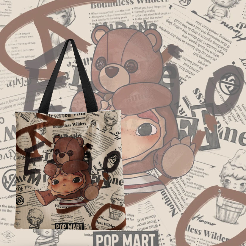 Ono HIRONO ฮิโรโนะ สินค้า Popmart กระเป๋าสะพายมูลค่าสูงการ์ตูน Commuter Student Class กระเป๋าสะพาย111302