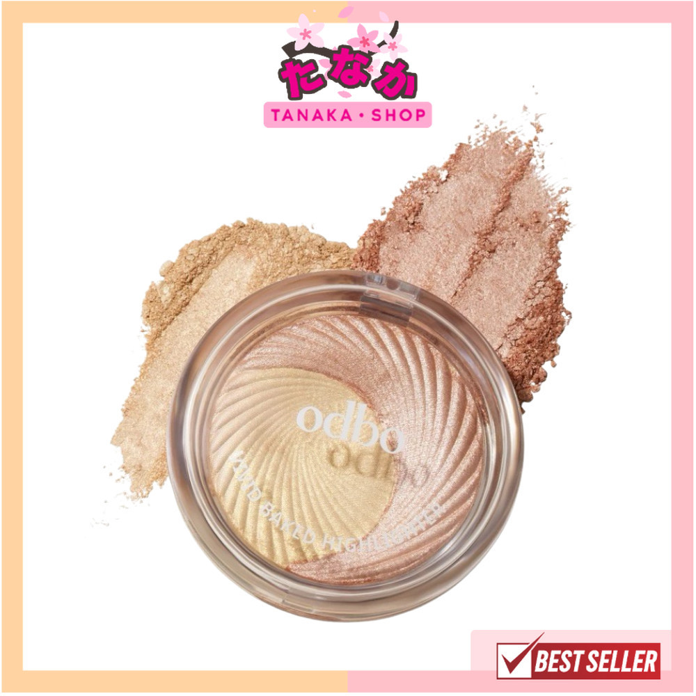 แท้/ถูกที่สุด/ไลฟ์ทุกวัน (1ชิ้น) OD106 ODBO VIVID BAKED HIGHLIGHTER โอดีบีโอ วิวิด เบคไฮไลท์เตอร์ 2 เฉดสี ในตลับเดียว