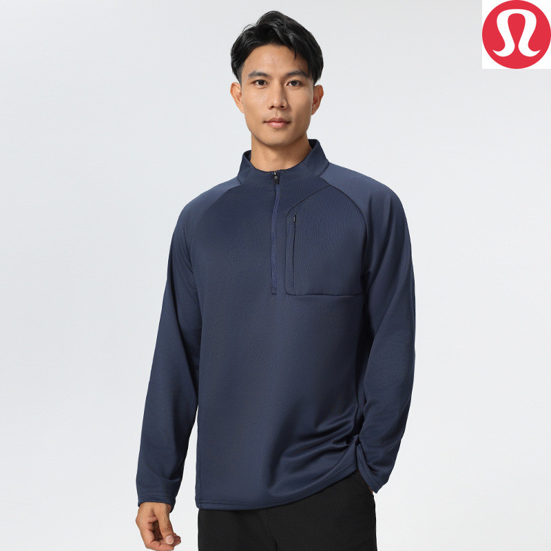 Lululemon Quick-Drying Clothes Sports Top Men Outdoor t-Shirt Fashion Training Cycling Running Fitne