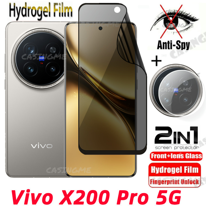 Vivo X300 Pro 5G 2024 Soft Privacy Hydrogel Film Screen Protector สําหรับ VivoX200Pro Vivo X200 X 200 200X Pro 5G 4G คลุมทั้งหมด Anti Peek ฟิล์มความเป็นส่วนตัวกล้องป้องกันฟิล์ม