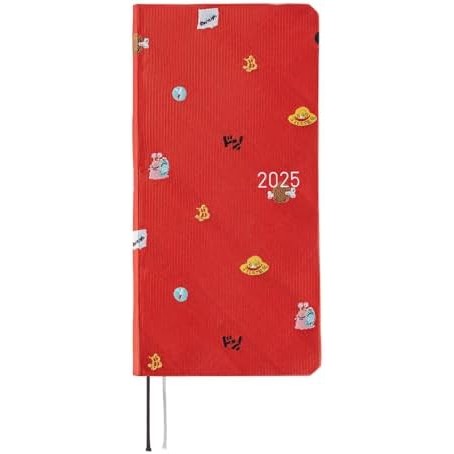 Hobonichi Techo สัปดาห์ที่ 2025 นิตยสาร ONE PIECE ของญี่ปุ่น/DON! เริ่มในเดือนมกราคม สมุดบันทึกรายสัปดาห์ Weekly Left Slim Portrait【Direct from Japan】