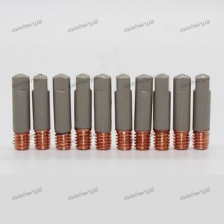 [quehenp9]10 ชิ้น MB15AK หัวฉีดเชื่อมเคล็ดลับเคลือบป้องกัน M6 แก๊สหัวฉีดเคล็ดลับ MIG เชื่อมชิ้นส่วนเครื่องมือ