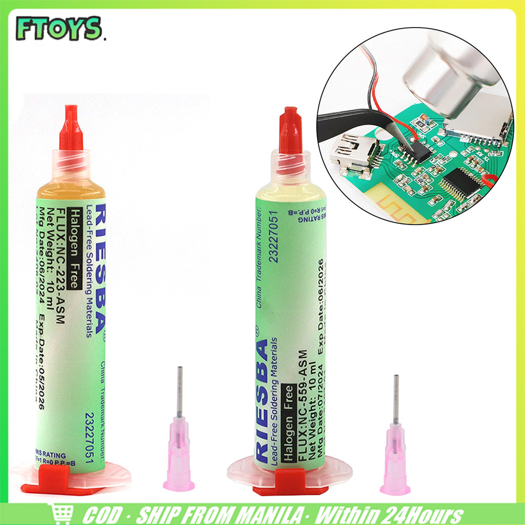 จัดส่งใน24ซม.ฟลักซ์หลอด ฟลักซ์บัดกรี หมึกซ่อมNC-559 NC223 10CC แถมหัวเข็ม อุปกรณ์งานซ่อม