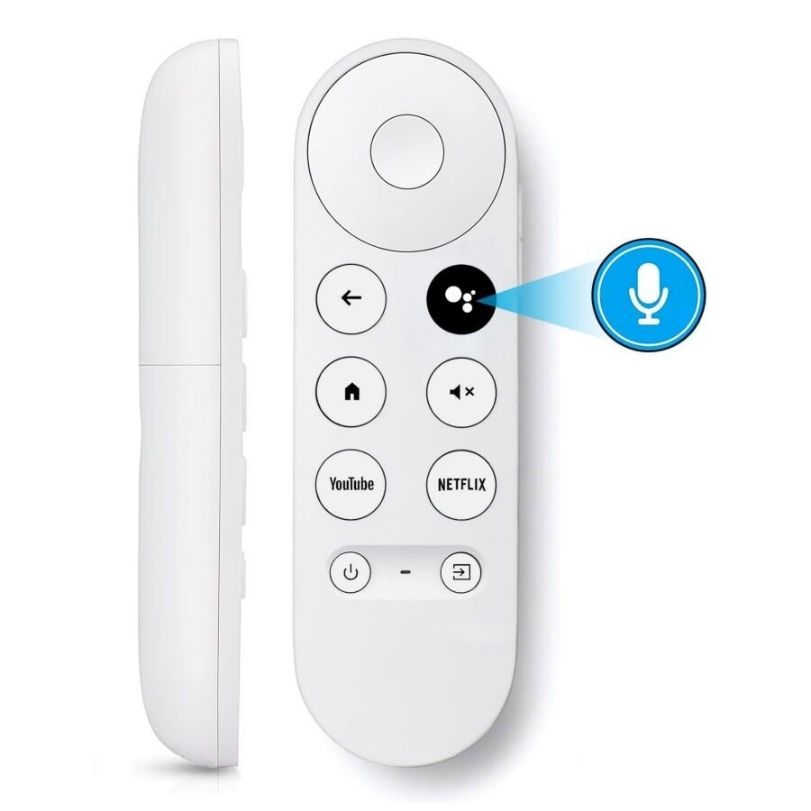 รีโมทคอนโทรลด้วยเสียงสําหรับ Google Chromecast 4k Snow/HD TV, สําหรับ G9N9N, GA01409-US, GA01920-US,