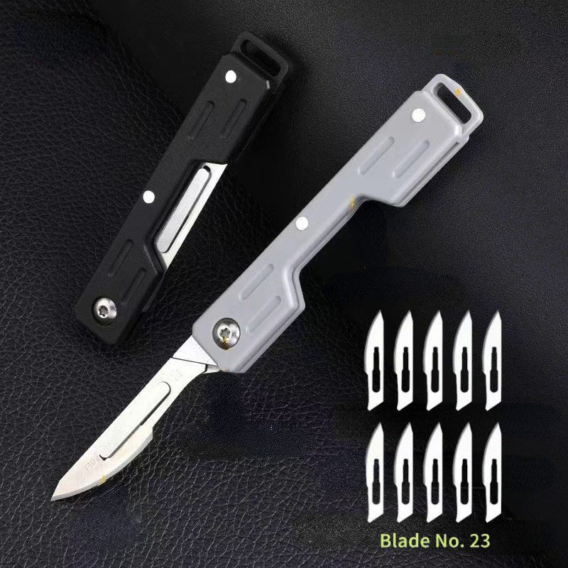 [Hot Selling] Folding Knife Stainless Steel Pocket Knife, Detachable Blade, Sharp Blade Body Outdoor
