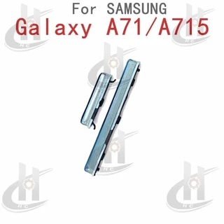 สําหรับ SAMSUNG Galaxy A71 A715 ปุ่มปรับระดับเสียงไฟ ปุ่มสายเคเบิล Flex ปุ่มเปิดขึ้นและลงด้านข้าง อะไหล่ทดแทน