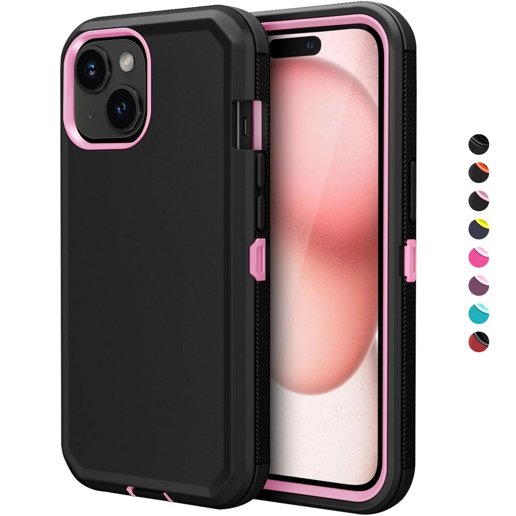 สําหรับ iPhone 17 Air 16E 16 15 14 Plus 13 12 Mini 11 Pro Max SE 2 3 Armor Case, Heavy Duty ป้องกัน Drop Protection กีฬากลางแจ้งเกราะสองชั้นกันกระแทกทนทาน Matte Cover
