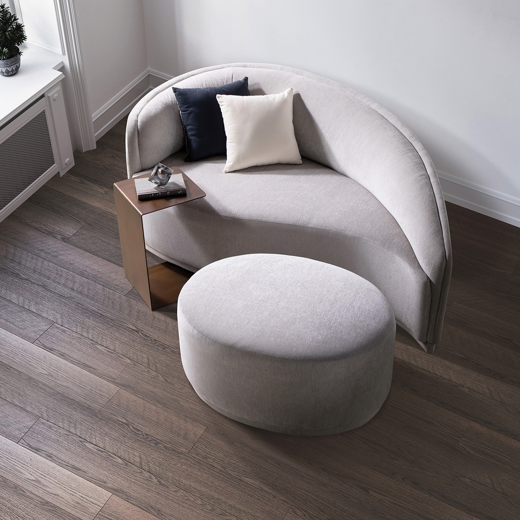 SB Design Square โซฟา+สตูล BEXLEY สีครีม (201x162x86 ซม.)  แบรนด์ LE LUXE