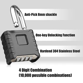 กุญแจรวมสําหรับงานหนัก KIPRUN, กุญแจรักษาความปลอดภัยสูง 4 หลัก, ล็อค Weatherproof สําหรับรั้ว Gate Shed บ้านคลังสินค้าโรงเรียน