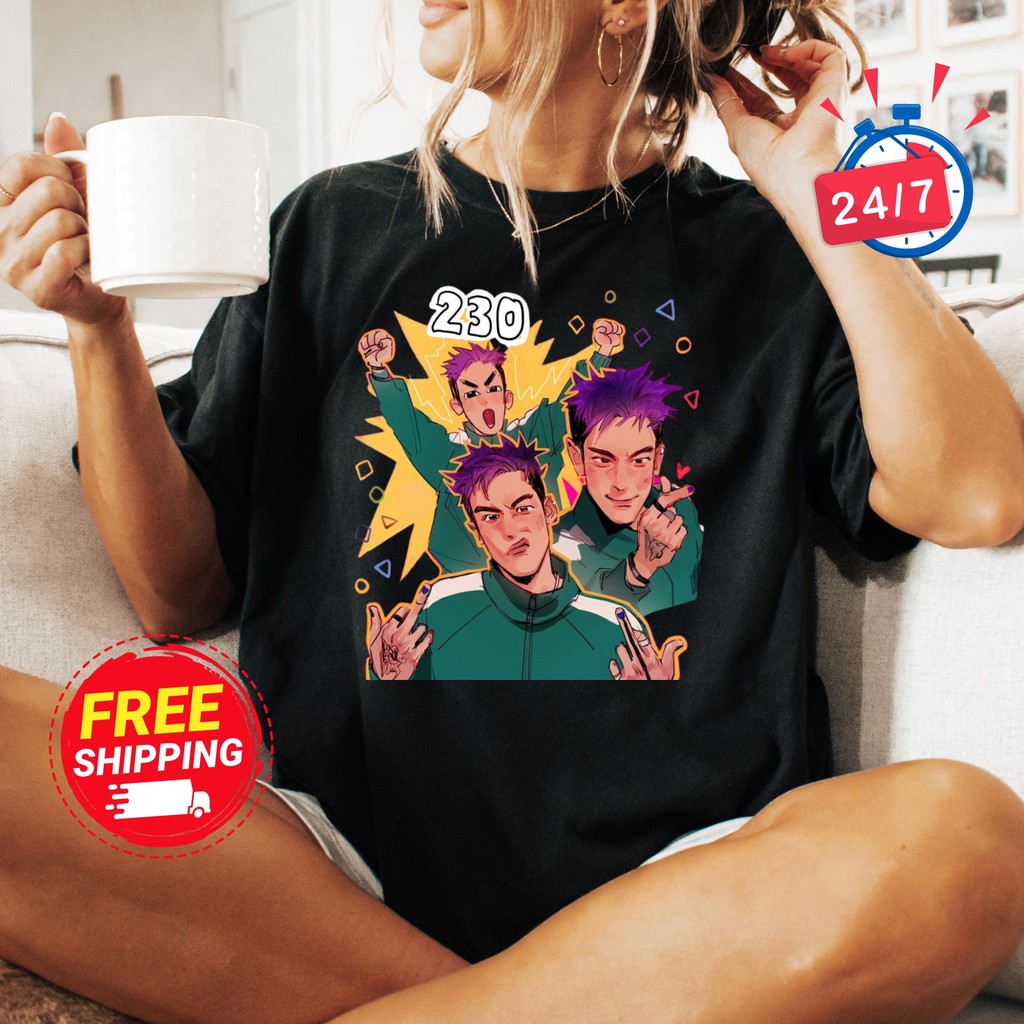 เสื้อยืดเกม Squid Game 2 ซีรีย์เกาหลี Thanos The Rapper Choi Seung-Hyun Player 230