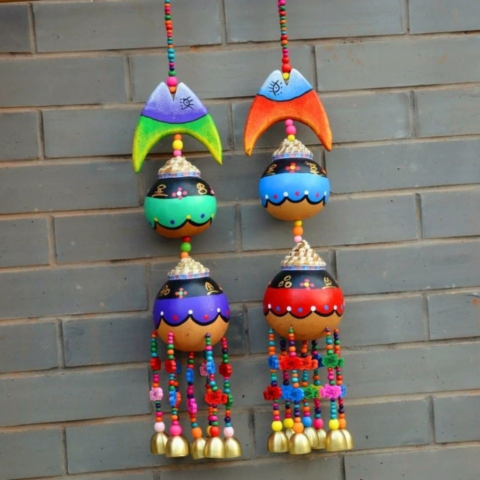 กระดิ่งลมจากธรรมชาติ Yunnan Lijiang งานฝีมือสวยงามสำหรับตกแต่งบ้าน