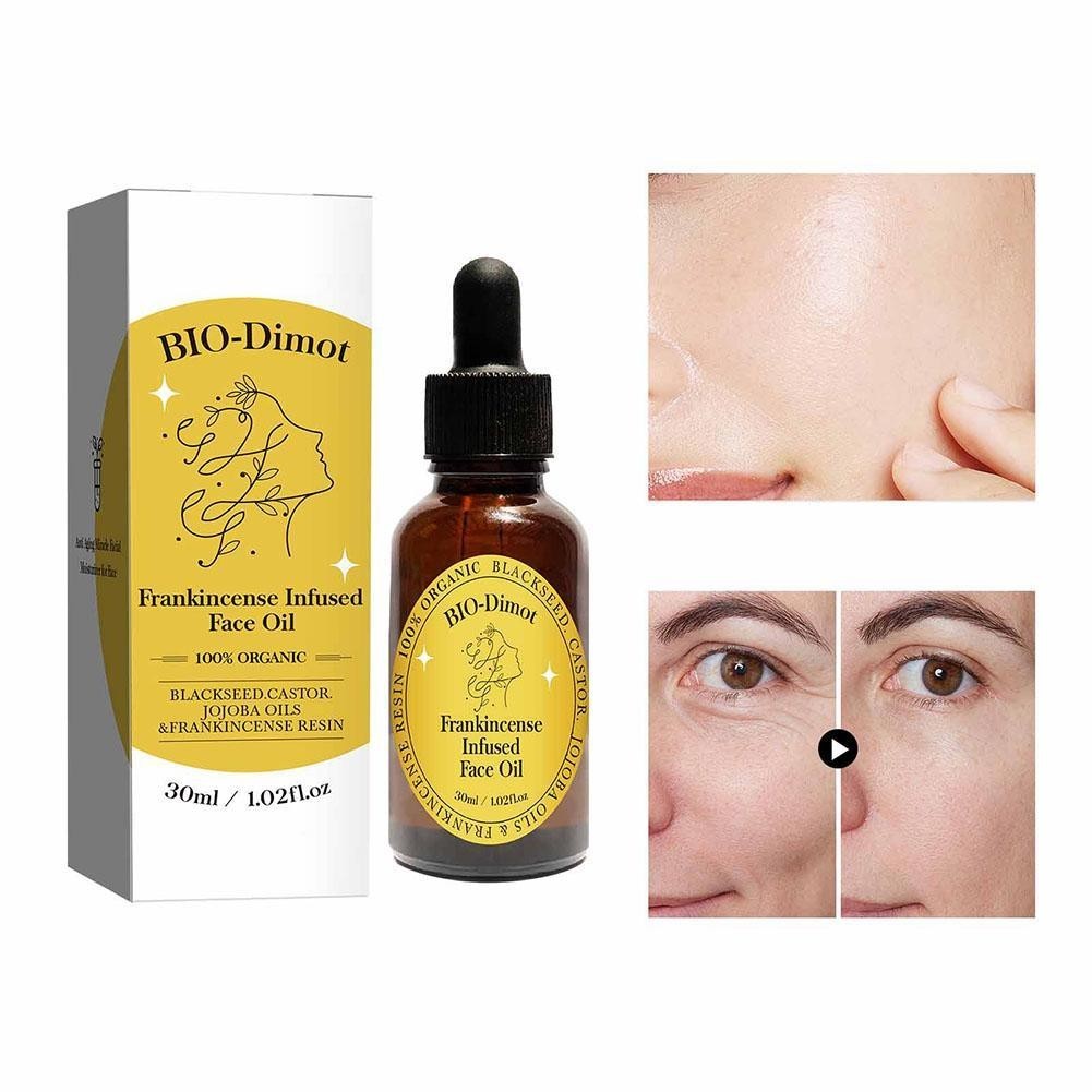 Frankincense Infused Face Oil Moisturizing & Brightening Cleansing Facial Essence Oil Skin B8s9