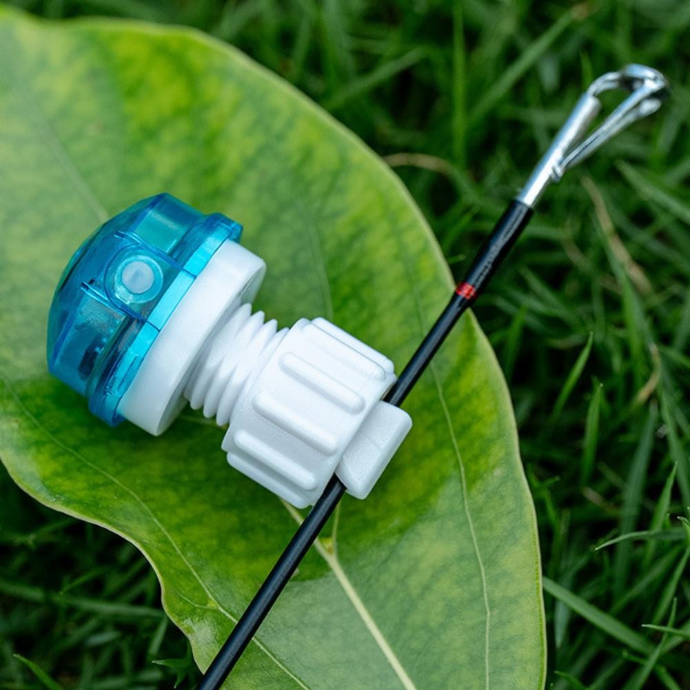 1/2 ชิ้นตกปลากัดนาฬิกาปลุก Night Fishing Rod Tip Strike Sensor Alert Light อิเล็กทรอนิกส์กัดตัวบ่งชี้หลอดไฟ LED Pesca