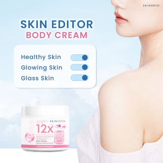 Skin Editor Booster Whitening Concentrate 12X Berries Body Cream 200ml สกิน เอดิเตอร์ ครีมบำรุงผิวกายเข้มข้น.