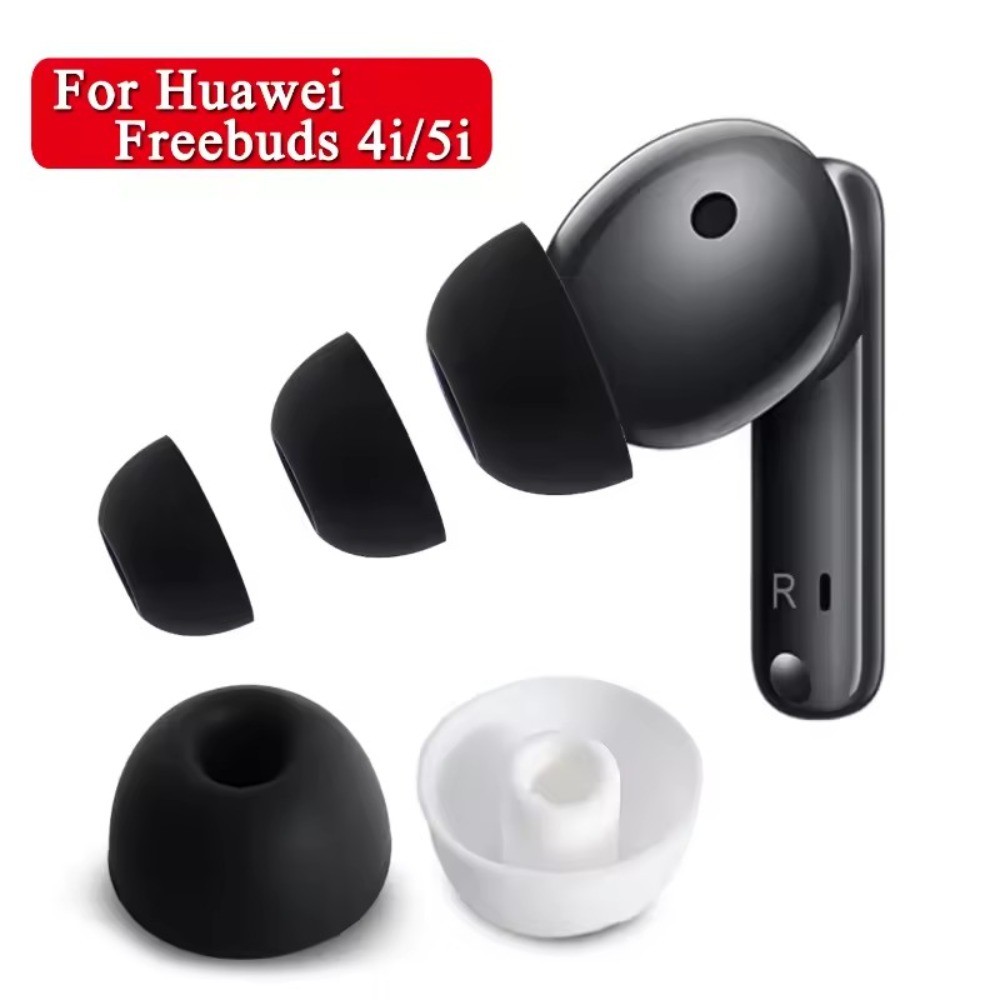 เคล็ดลับหูซิลิโคนสําหรับ Huawei Freebuds 4i/5i เปลี่ยน Eartips ที่ครอบหูสําหรับ Huawei หูฟังปลั๊กอุดหูฝาครอบป้องกัน