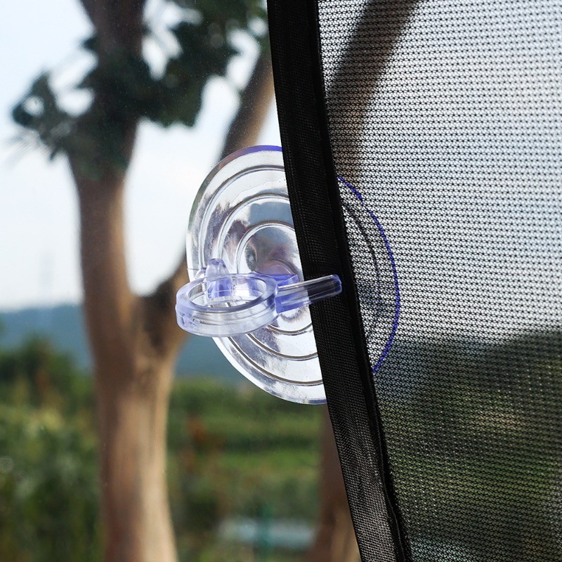ถ้วยดูดกระจกรถยนต์ 10 ชิ้น, ถ้วยดูดตะขอแบบใช้ซ้ําได้ PVC, ถ้วยดูดบังแดดในรถยนต์, อเนกประสงค์สีดํา ราคา ถูกที่สุด ดีลบีเคเค แกลเลอรีภาพที่ 5