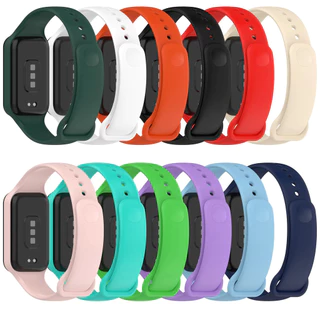 กระจกนิรภัย PC Shell สายยาง for Xiaomi Mi Band 8 Active /Redmi Band 2 เทปป้องกันหน้าจอ for Mi Smart Band 8 Active