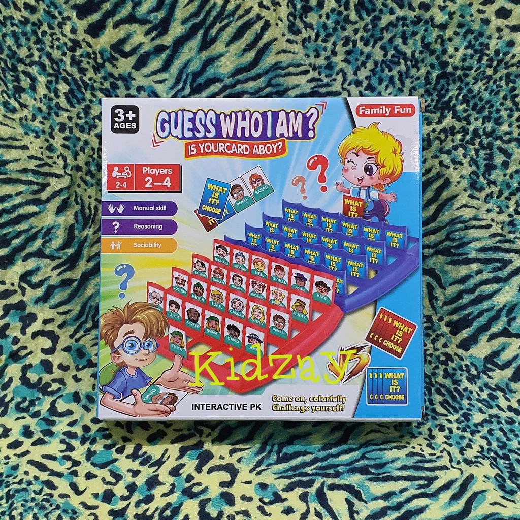 SAYA KZ Guess Who Am I Who Is It Game Guess Who I Import คุณภาพดี
