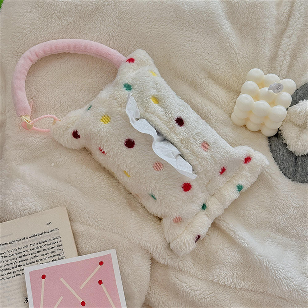 ตุ๊กตาจุดที่ใส่ทิชชู่สําหรับรถยนต์สร้างสรรค์น่ารักกล่องกระดาษทิชชูปกแบบพกพาตุ๊กตาผู้ถือกระดาษผ้าเช็ดปากกล่องสําหรับโฮมออฟฟิศรถตกแต่งห้องน