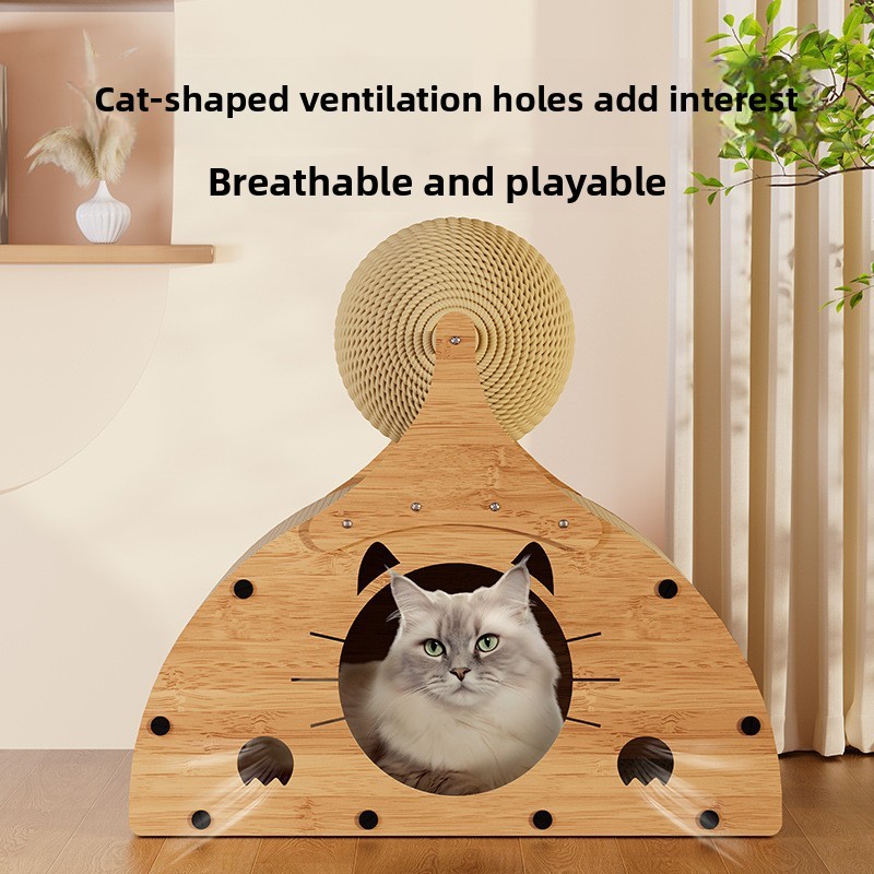 [QPet] Cat Scratch Board Cat Scratch Board Nest กระดาษลูกฟูก Claw Ball ของเล่นแมว Four Seasons Unive