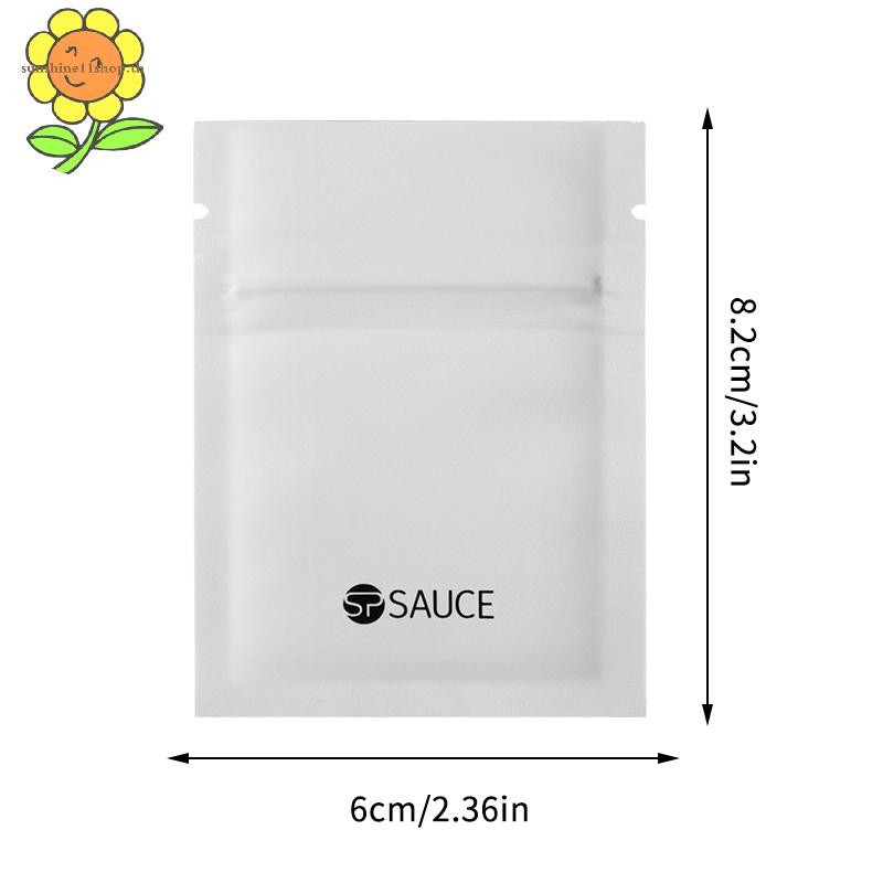 Sunshop 30 ชิ้น Mini Pill Dispenser กระเป๋าแบบพกพา Self-Sealing กันน้ําองค์กรเก็บหนาอลูมิเนียมฟอยล์ถุงยา TH