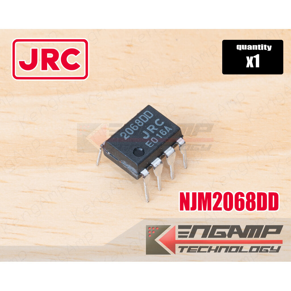 (1ตัว) [IC] NJM2068DD JRC Dual OP-AMP DIP8