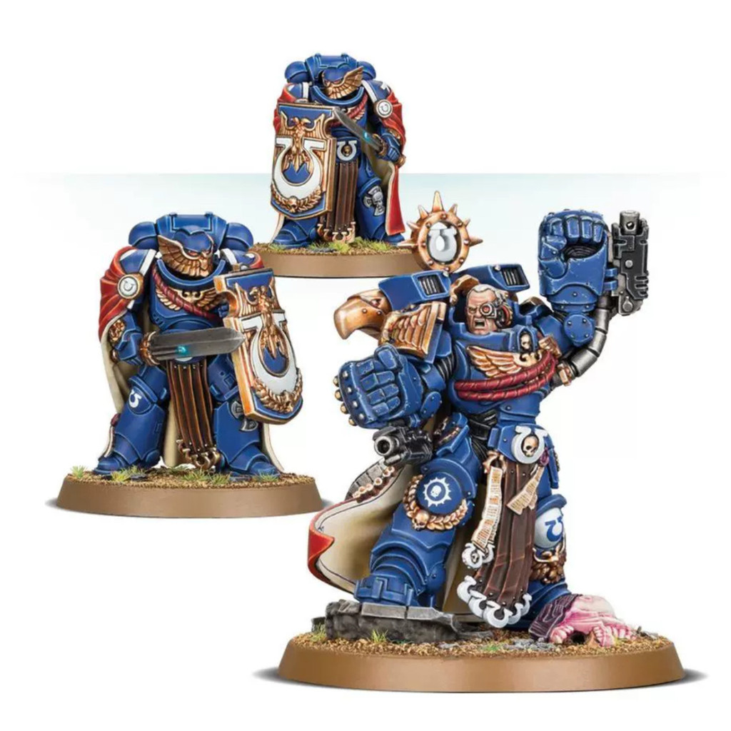 [ขายร้อนในร้าน] คอลเลกชันทีม Warhammer 40K โมเดลเรซินชิ้นเดียวฟิล์มขาวไม่ทาสี โมเดล Terminator Company Hero Invasion CDDS