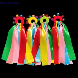 {}newwave} 1 ชิ้นริบบิ้นข้อมือเด็กทีมกีฬา Pompom เชียร์ลีดเดอร์ Big Match Pom Club Dance Props สร้อยข้อมือยืดหยุ่นเชือกยืดหยุ่น {TH}