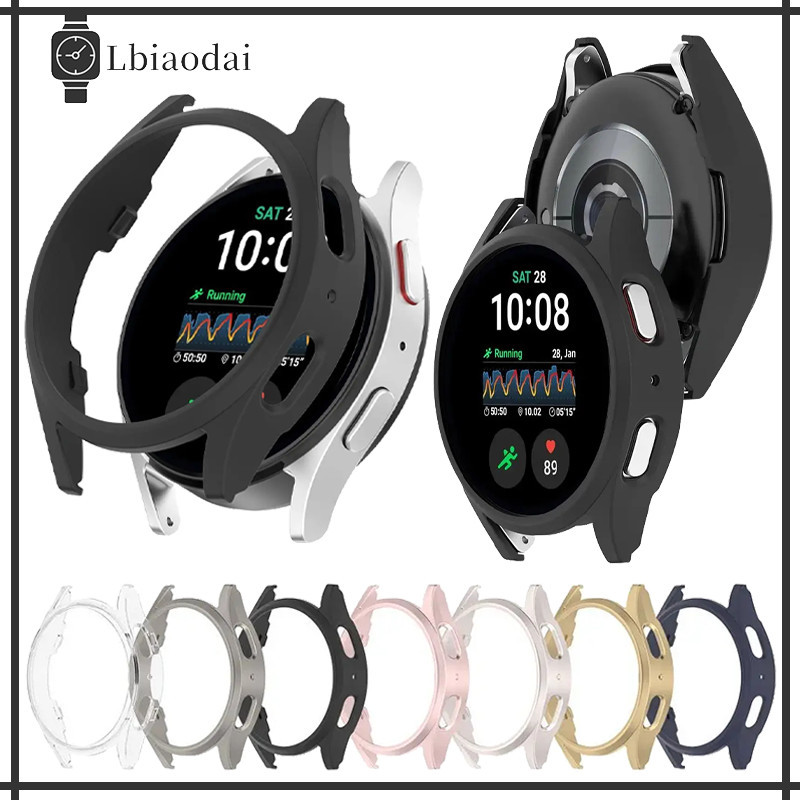 แข็งแรง PC กรณี for Samsung Galaxy Watch 7 40 44 มม ฟิล์มป้องกันหน้าจอ Hollow Frame แบบแข็งไม่มีฝาปิดบัฟเฟอร์ฟิล์ม