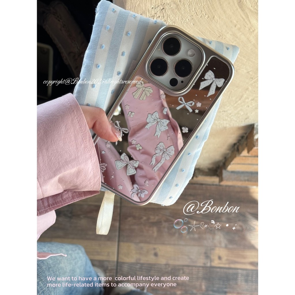 Huiwanju ชุบไฟฟ้ากระจกสีเงินสําหรับ iPhone16promax เคสโทรศัพท์มือถือ iP15pro เคสป้องกัน ip14/13/12/11