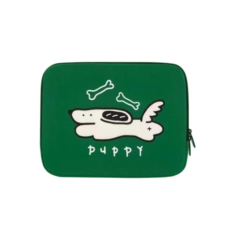 น่ารัก Doggy แล็ปท็อป Organizer กระเป๋า 13.3/12/11.6in โน้ตบุ๊คแท็บเล็ตกระเป๋าเดินทางป้องกันกระเป๋ากันกระแทก