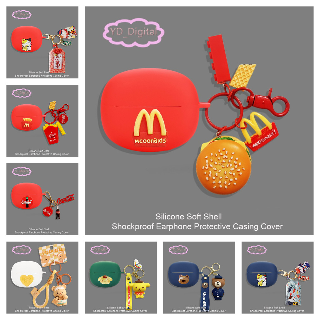 for 1More S20/S20  pro Earphone Silicone Case Headphone Shockproof  Soft Shell Headphone Cover Heads