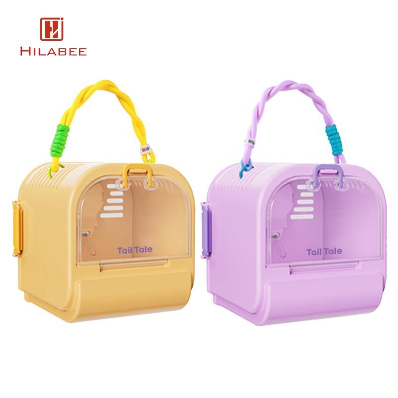 [hilabee] กรงพกพาสัตว์เล็ก กรงหิ้วหนูแฮมสเตอร์ กรงชินชิล่า,