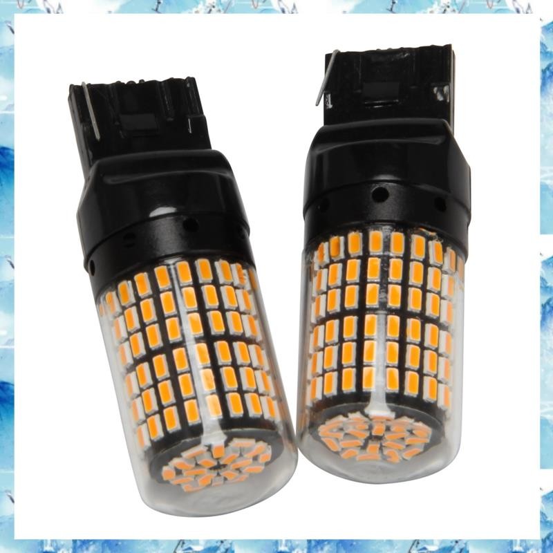 [ ] 2 ชิ้น Super Bright Canbus T20 7440 W21W Wy21W 144-Smd ไฟถอยหลังไฟเลี้ยวข้อผิดพลาดฟรีไม่มีแฟลช T