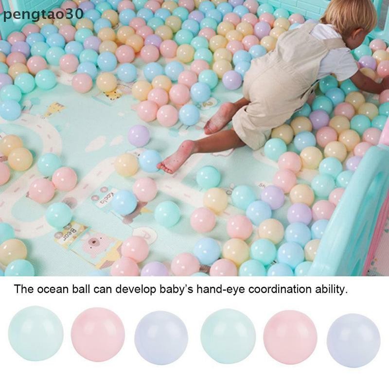 [Eao] ตลก 200/100/50/25/10 ลูกบอลสีสันสดใสพลาสติกอ่อน Ocean Ball เด็กทารกว่ายน้ํา Pit Pool ของเล่น [TH]