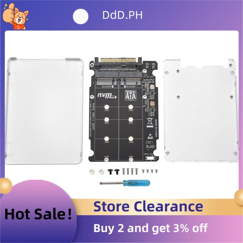 M.2 SSD ถึง U.2 อะแดปเตอร์ 2in1 M.2 NVMe และ SATA-Bus NGFF SSD ถึง PCI-E U.2 SFF-8639 อะแดปเตอร์ PCI