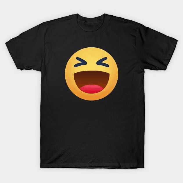 เสื้อยืด Laughing Emoji T-Shirt แท้ Cotton 100% แฟชั่น การ์ตูน S-5XL  ผ้านุ่ม สินค้ามาใหม่ ใส่สบายๆ
