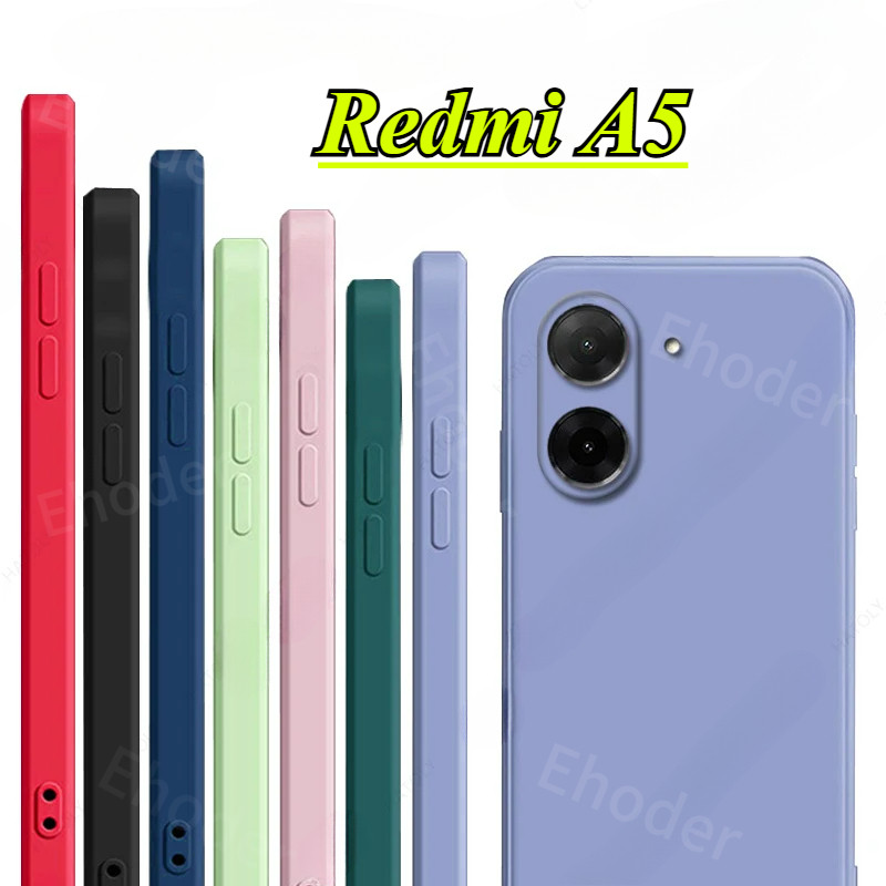 ปลอกสําหรับ XIAOMI POCO C71 Redmi A5 2025 4G 5G Square ซิลิโคนเหลวสําหรับ XIAOMI POCO C71 Redmi A5 2