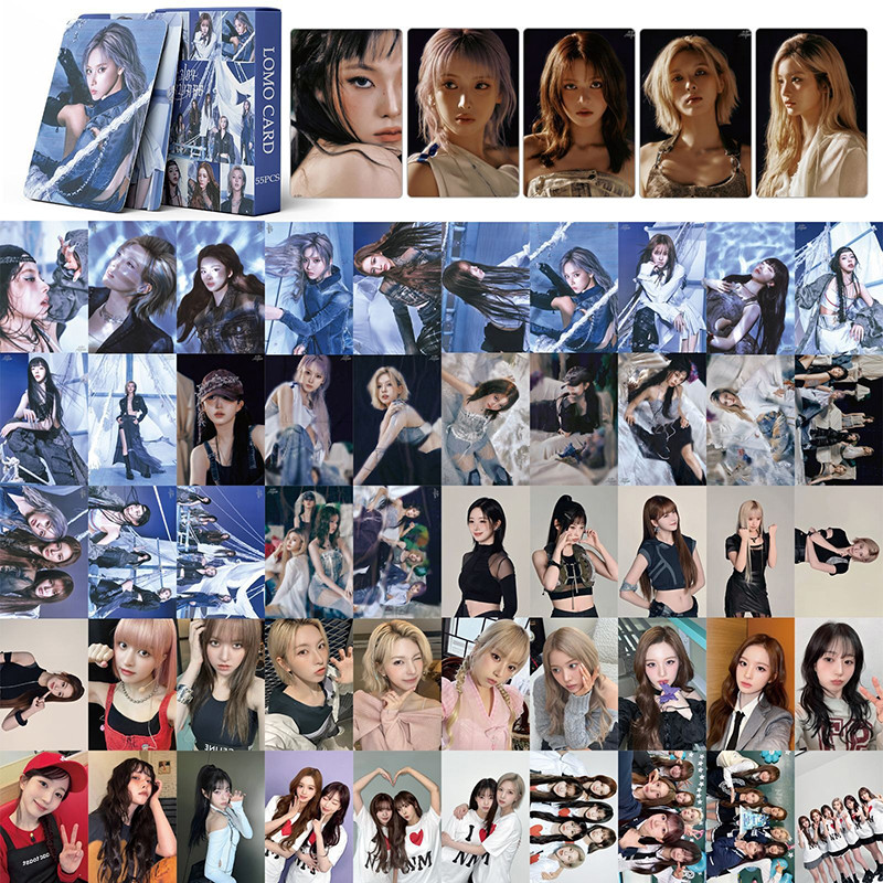 55 ชิ้น/กล่อง NMIXX Photocard Fe3O4: FORWARD อัลบั้ม KPOP LOMO การ์ดคอลเลกชัน