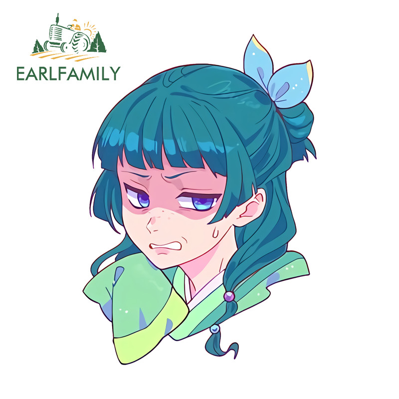 EARLFAMILY Maomao สติกเกอร์รถบุคลิกภาพรถจักรยานยนต์กระจกรถยนต์กันน้ํารถบรรทุกไวนิลDecals Occlusion S