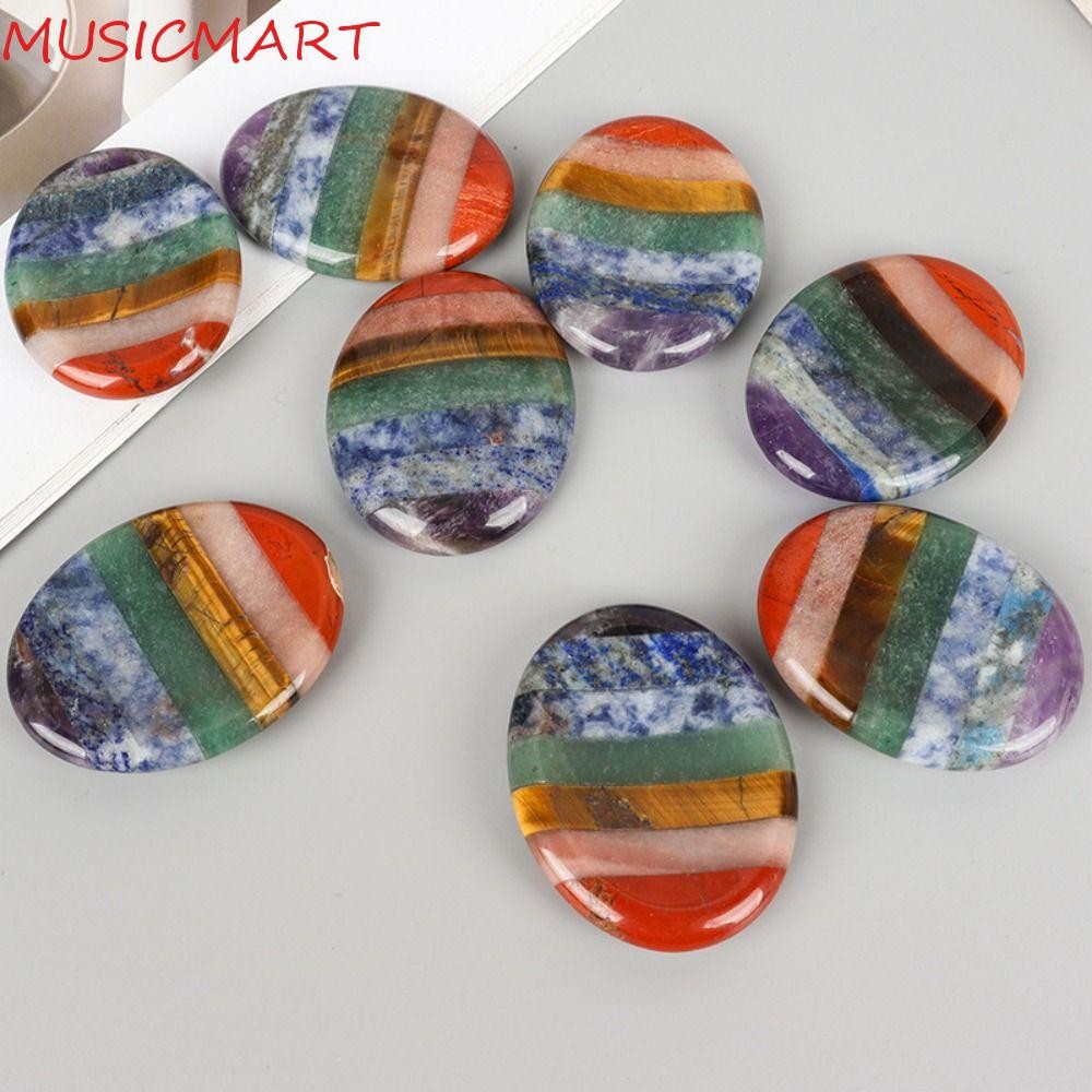 MUSICMART หินนิ้วหัวแม่มือ, คริสตัลธรรมชาติลืมกังวลหิน, ไมโครภูมิทัศน์ตกแต่งที่มีสีสันประณีตสร้างสรรค์นวดขูดหินเครื่องประดับทํา