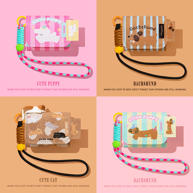 for Sony WF-1000XM5 Case Protective Earphone Cover Leather WF1000XM5 1000XM5 Anti-fall Wireless Blue