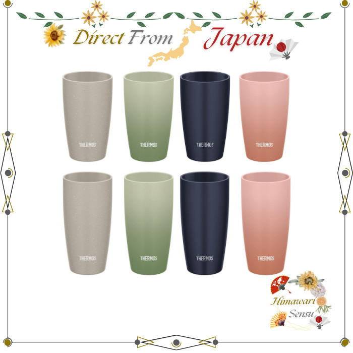 THERMOS Vacuum Tumbler Ash Gray Olive Green Dark Navy Rose JDM【 Direct from Japan 】