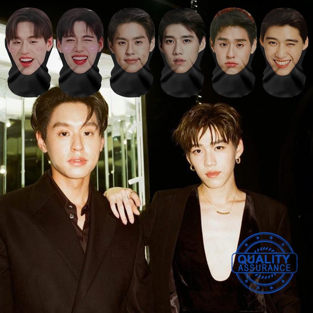 Billkin Bkpp 3d พิมพ์หน้ากากไม่มีรอยต่อ Celebrity Hood Face Head All Headwear ผ้าพันคอ Q5m8