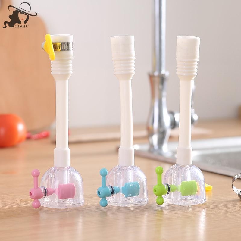 LISHU 360 องศา Home Rotatable Water Bubbler ก๊อกน้ําประหยัดน้ํา Aerator หัวฉีดแตะอะแดปเตอร์ห้องครัวห้องน้ําอุปกรณ์ th
