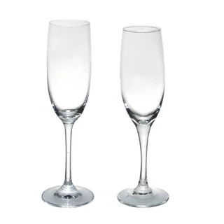 แก้วแชมเปญ CHAMPAGNE แก้วไวน์ สวยหรูหรา ขนาด185 ml แก้วมีก้าน