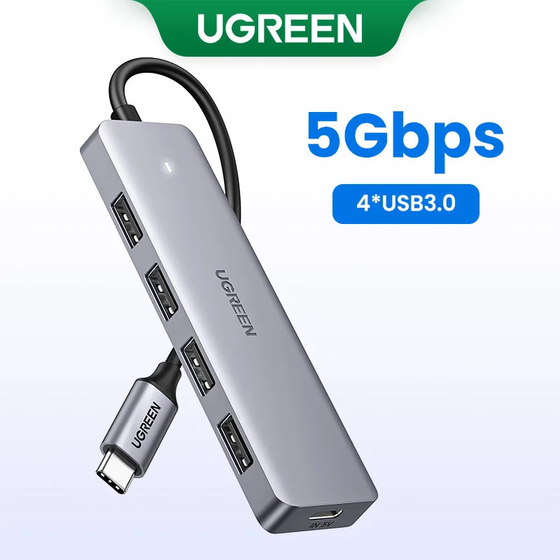 UGREE UsbC Hub Type-C ถึง Usb Hub Splitter 5Gbps Otg อะแดปเตอร์สําหรับ iPhone17 สมาร์ทโฟน Docking St