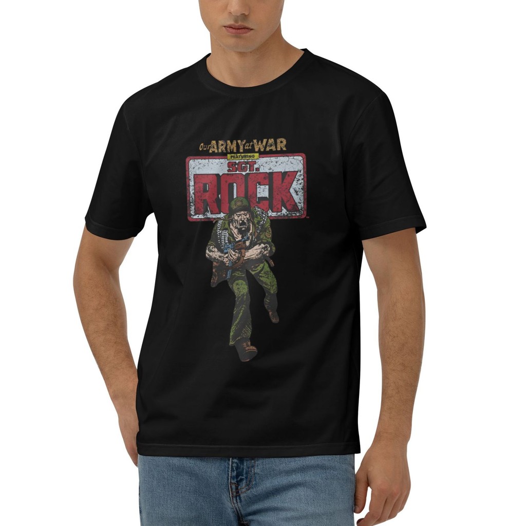 Sergeant Rock Sgt Rock Comics Tshirt เสื้อผ้าผู้ชาย